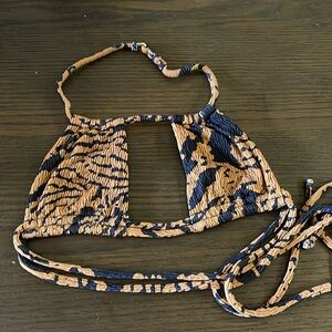 Montce Black and Tan Bikini Top